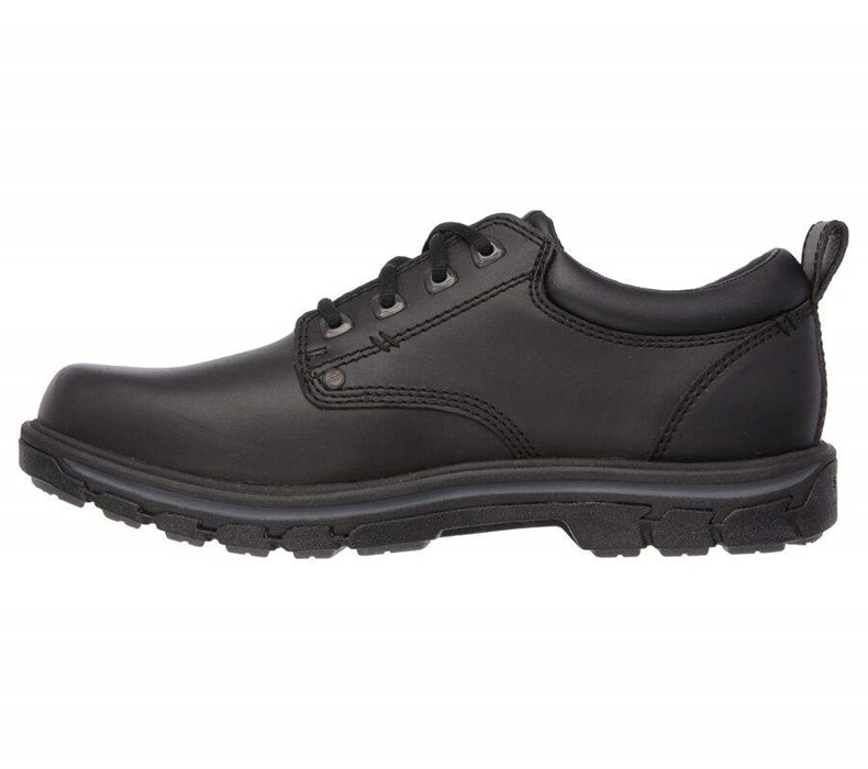 Pánské Oxfordky Skechers Relaxed Fit: Segment - Rilar Černé | GOHMVTL-24