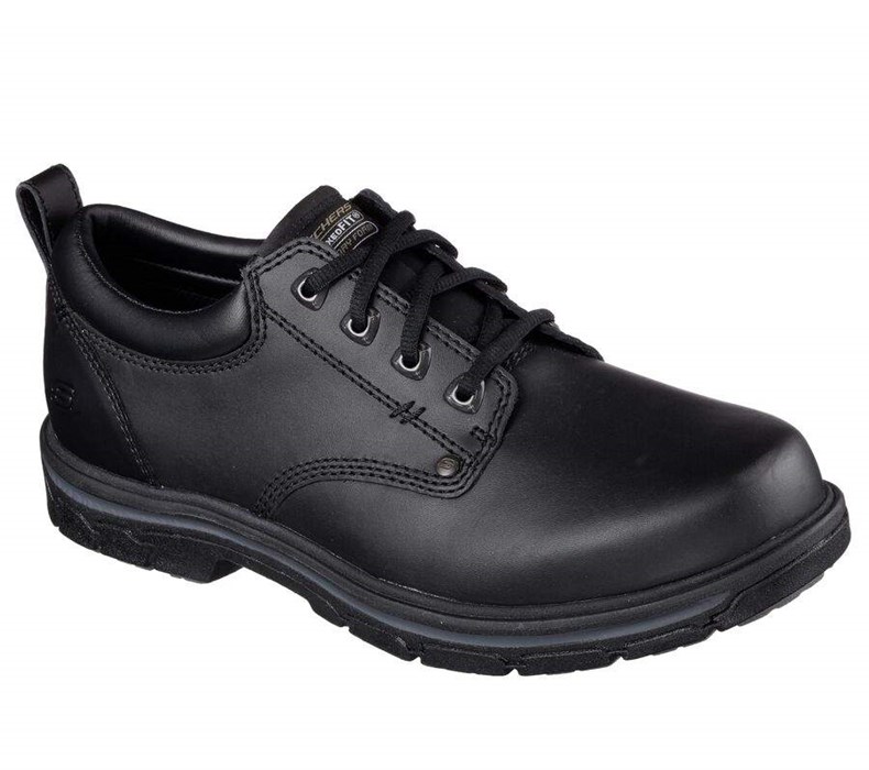 Pánské Oxfordky Skechers Relaxed Fit: Segment - Rilar Černé | GOHMVTL-24