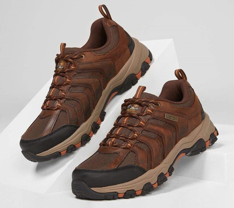 Pánské Oxfordky Skechers Relaxed Fit: Selmen - Lorago Hnědé | HVGYZEF-56