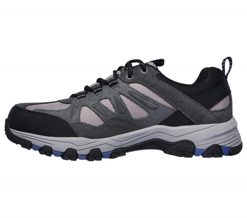 Pánské Oxfordky Skechers Relaxed Fit: Selmen - Enago Šedé | IMJWHPQ-81