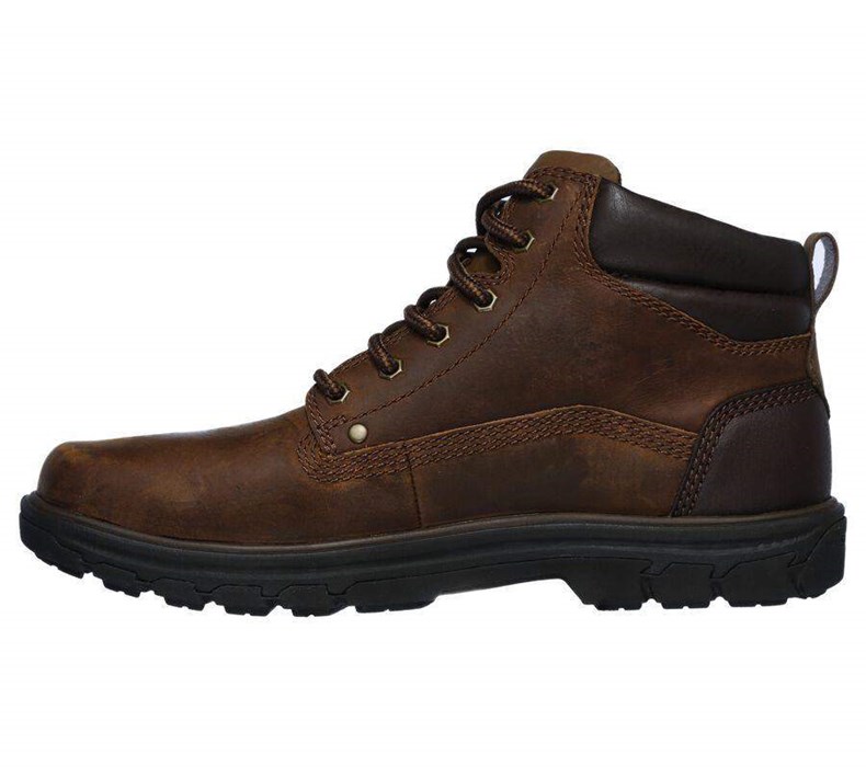 Pánské Oxfordky Skechers Relaxed Fit: Segment - Garnet Hnědé | JQCRGAX-98