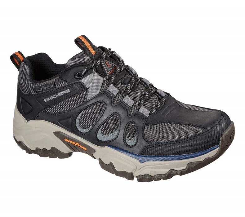 Pánské Oxfordky Skechers Relaxed Fit: Terraform - Selvin Černé | GRWZCKL-17