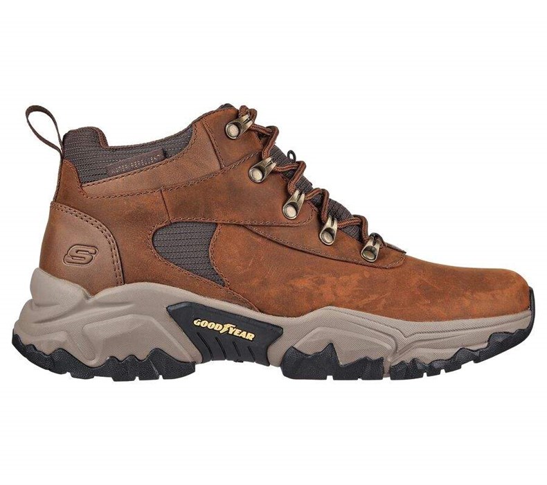 Pánské Oxfordky Skechers Relaxed Fit: Terraform - Renfrow Hnědé | WZELTMA-34