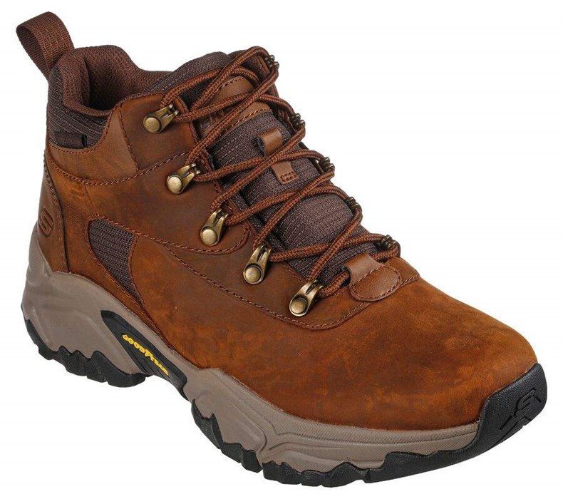 Pánské Oxfordky Skechers Relaxed Fit: Terraform - Renfrow Hnědé | WZELTMA-34