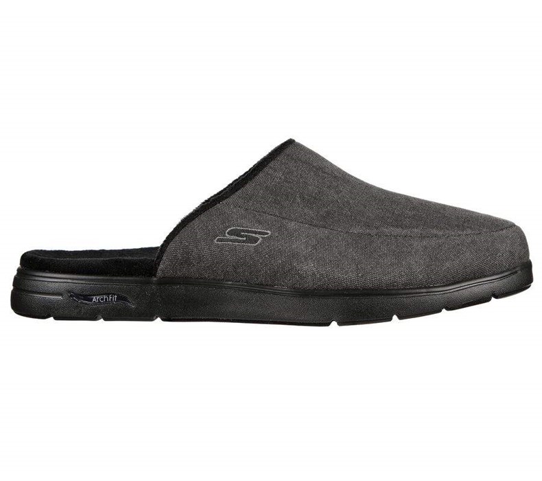 Pánské Pantofle Skechers Arch Fit Lounge Černé | HOMAFNS-97