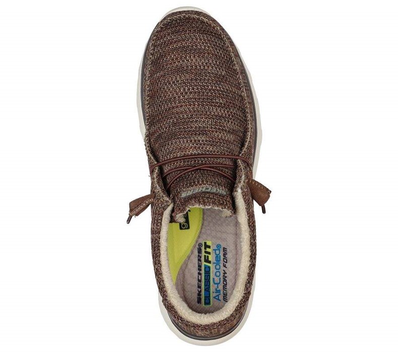 Pánské Pantofle Skechers Bulger - Zenwick Hnědé | INKUGVZ-05