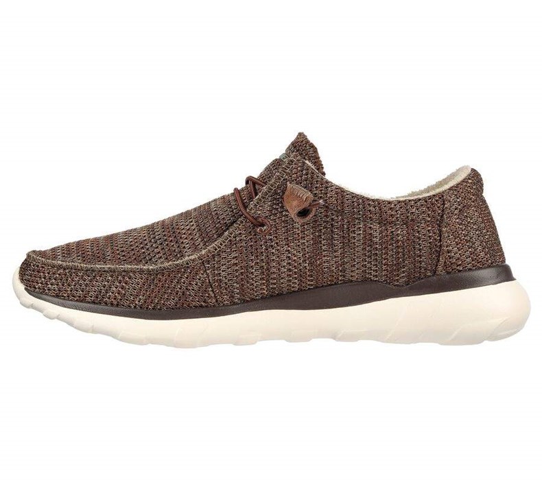 Pánské Pantofle Skechers Bulger - Zenwick Hnědé | INKUGVZ-05