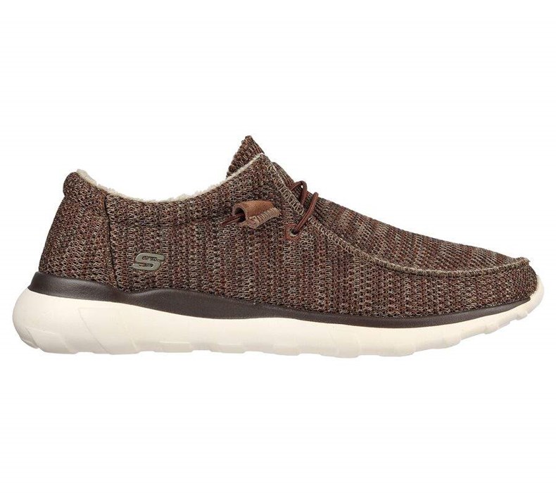 Pánské Pantofle Skechers Bulger - Zenwick Hnědé | INKUGVZ-05