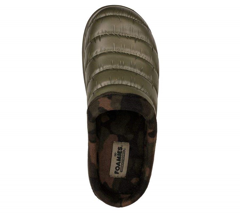 Pánské Pantofle Skechers Foamies: Cozy Camper Podšité - Mellow Vibe Olivy Zelené Viacfarebný | YPMBGEO-32