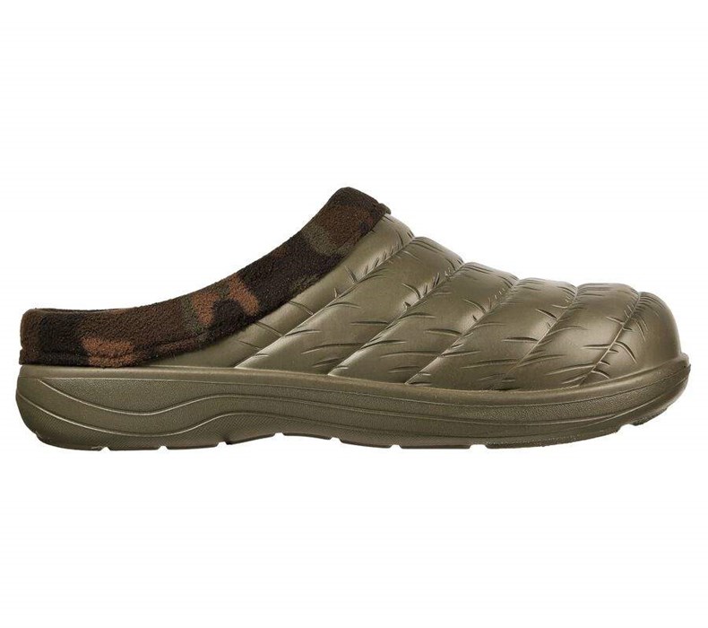 Pánské Pantofle Skechers Foamies: Cozy Camper Podšité - Mellow Vibe Olivy Zelené Viacfarebný | YPMBGEO-32