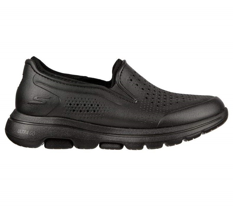 Pánské Pantofle Skechers Foamies: GO WALK 5 Podšité - Get Warm Černé | QGPKOEF-91