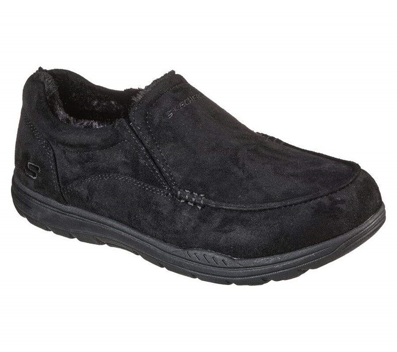 Pánské Pantofle Skechers Relaxed Fit: Expected X - Larmen Černé | MCTOHQF-63