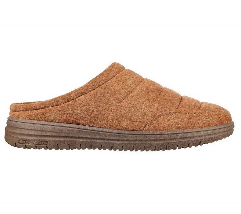 Pánské Pantofle Skechers Relaxed Fit: Murette - Garvanza Hnědé | FECMRPA-07