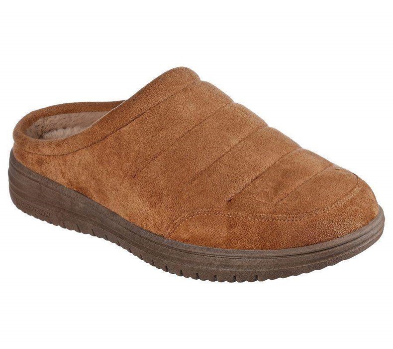 Pánské Pantofle Skechers Relaxed Fit: Murette - Garvanza Hnědé | FECMRPA-07