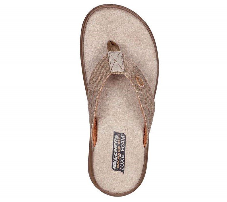 Pánské Sandály Skechers Relaxed Fit: Proven SD - Radnor Hnědé | WZPJVNL-80