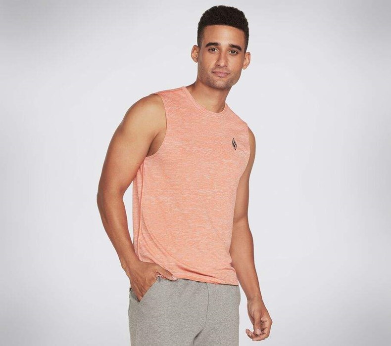 Pánské Tank Tops Skechers Apparel On the Silniční Muscle Oranžové | QXTJCHU-27