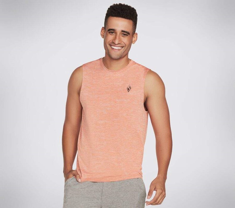 Pánské Tank Tops Skechers Apparel On the Silniční Muscle Oranžové | QXTJCHU-27