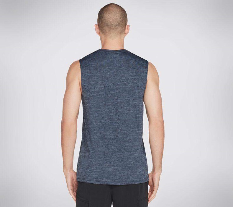 Pánské Tank Tops Skechers Apparel On the Silniční Muscle Tmavě Blankyt | YGLVDWT-05