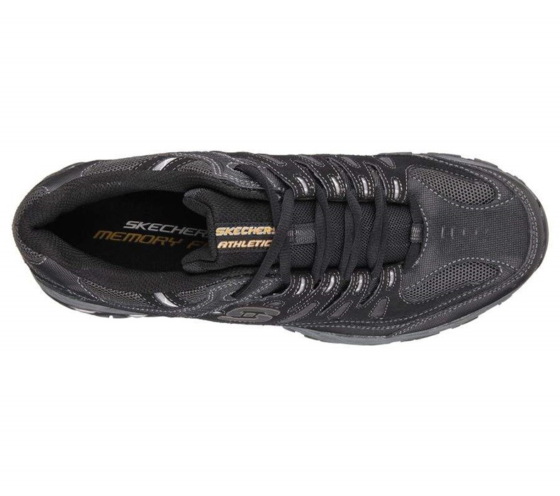 Pánské Tenisky Skechers After Burn - Memory Fit Černé | NPGROHW-10