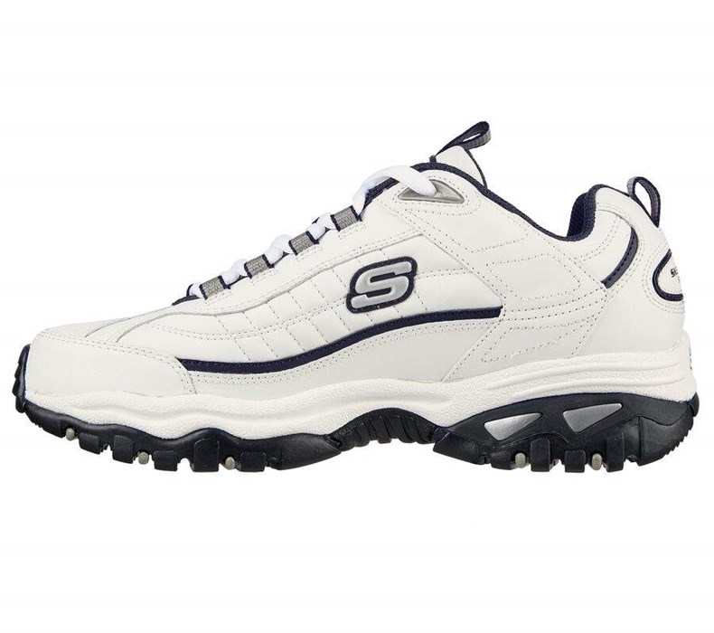 Pánské Tenisky Skechers Energy - After Burn Bílé Tmavě Blankyt | WGXFLVQ-59