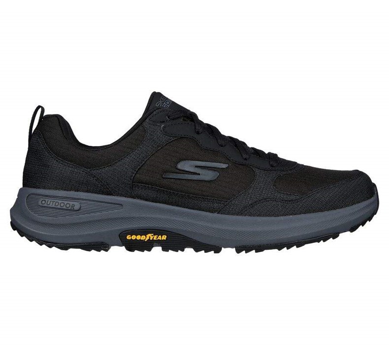 Pánské Tenisky Skechers GO WALK Outdoorové - Woodcrest Černé Šedé | HKLQNYP-95