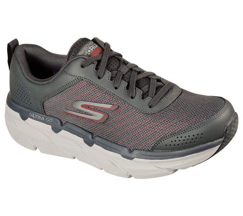 Pánské Tenisky Skechers Max Cushioning Premier - Paragon Šedé Červené | NTZMCIG-62