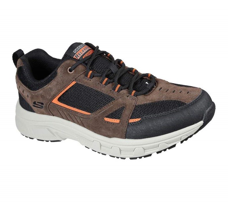 Pánské Tenisky Skechers Relaxed Fit: Oak Canyon - Duelist Čokolády Černé | OTRQEVH-93