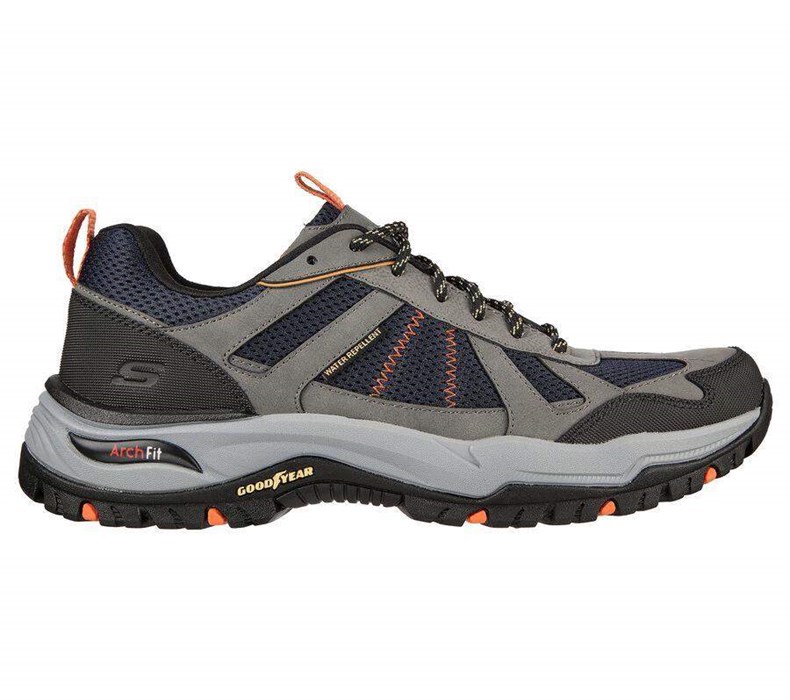 Pánské Trailové Boty Skechers Arch Fit Dawson - Vortego Tmavě Blankyt Šedé | UOPJSTD-01