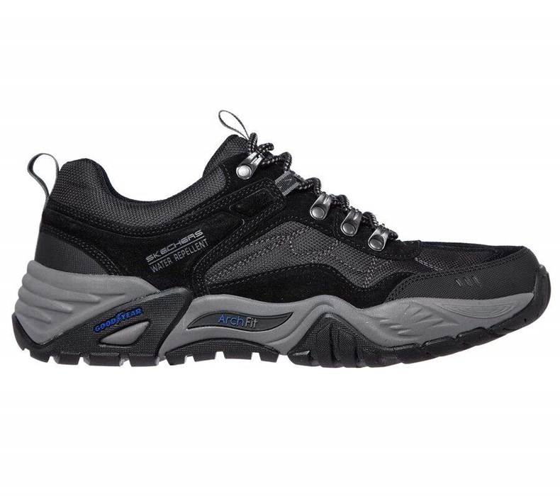 Pánské Trailové Boty Skechers Arch Fit Recon - Harbin Černé | WADSQHG-75