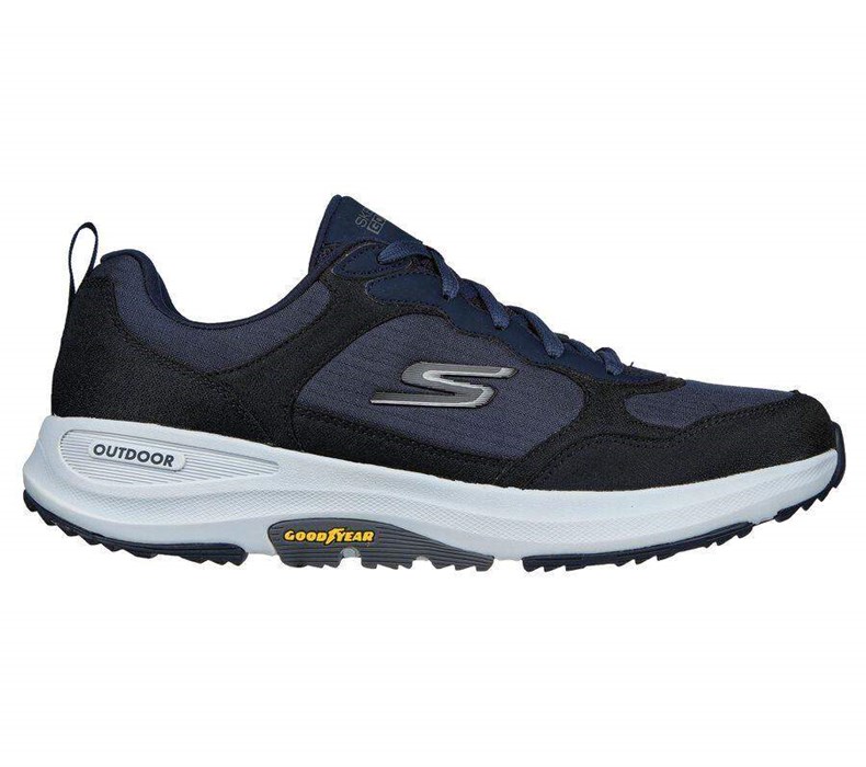 Pánské Trailové Boty Skechers GO WALK Outdoorové - Woodcrest Tmavě Blankyt | KCBSWVH-63