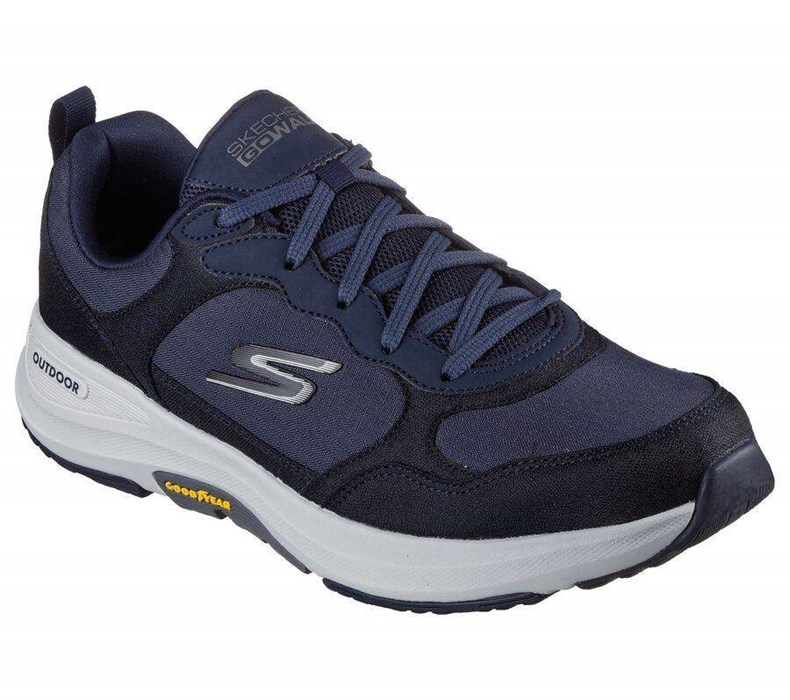 Pánské Trailové Boty Skechers GO WALK Outdoorové - Woodcrest Tmavě Blankyt | KCBSWVH-63