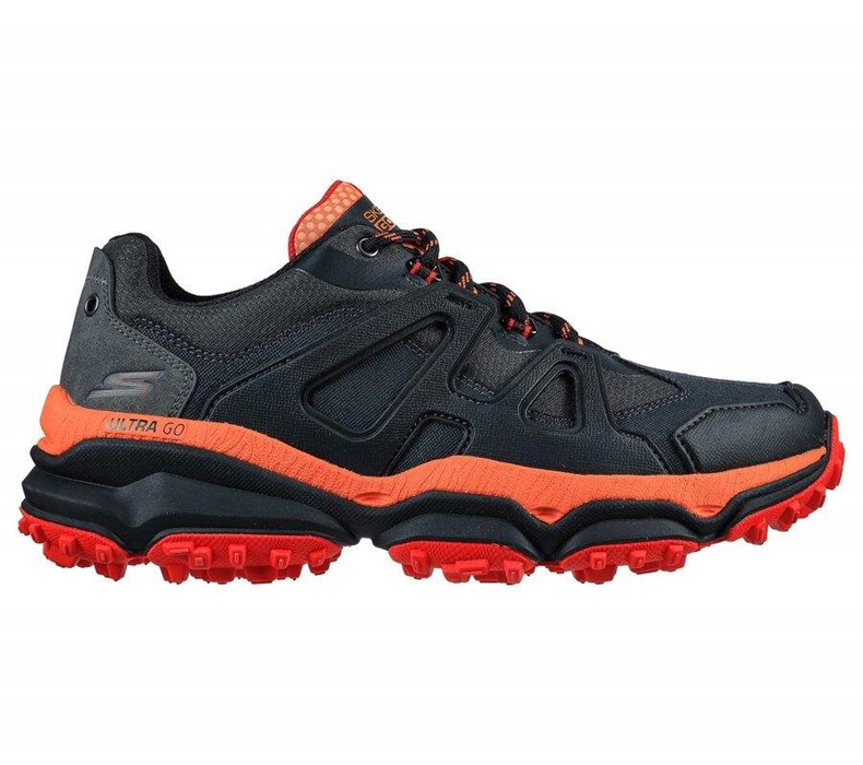 Pánské Trailové Boty Skechers GOtrail Alpine Černé Oranžové | VTIJYRH-65