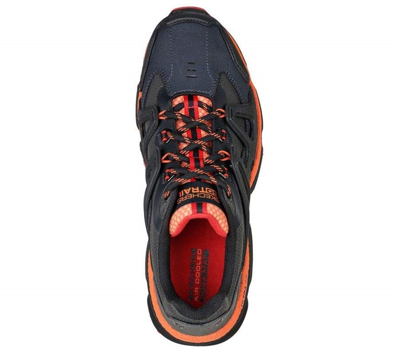 Pánské Trailové Boty Skechers GOtrail Alpine Černé Oranžové | VTIJYRH-65