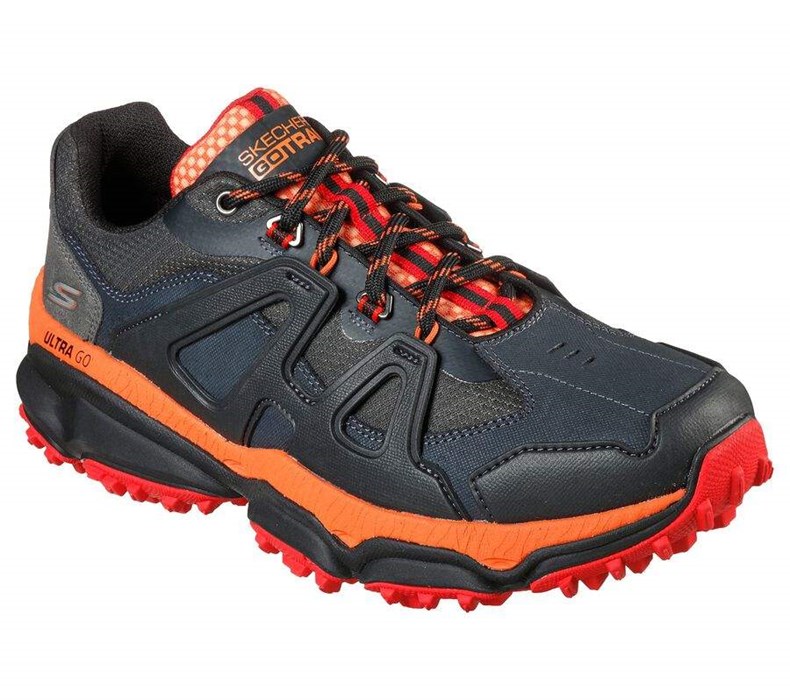 Pánské Trailové Boty Skechers GOtrail Alpine Černé Oranžové | VTIJYRH-65