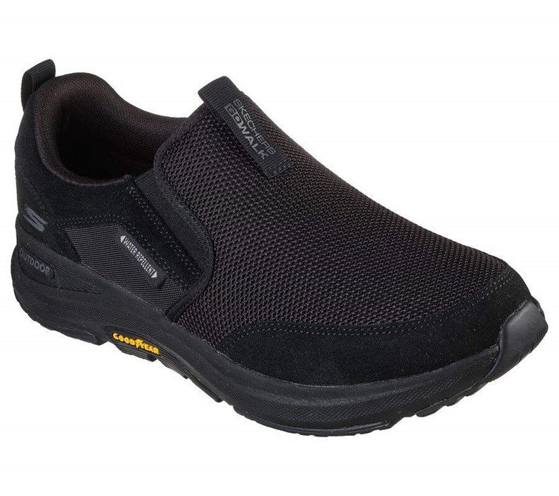 Pánské Trailové Boty Skechers GOwalk Outdoorové - Andes Černé | OGBQSTX-70