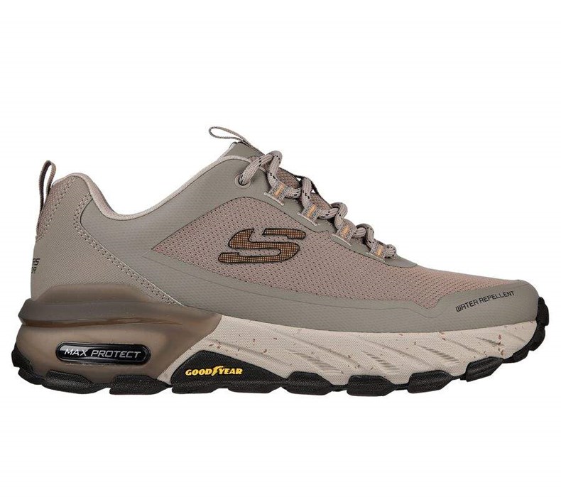 Pánské Trailové Boty Skechers Max Protect - Liberated Šedé Hnědé | AQHDMCZ-23