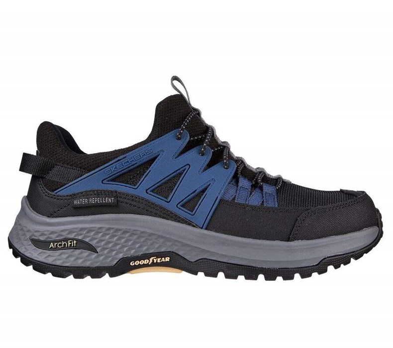 Pánské Trailové Boty Skechers Relaxed Fit: Arch Fit Ripple - Gilden Černé Blankyt | IOMBUHN-52