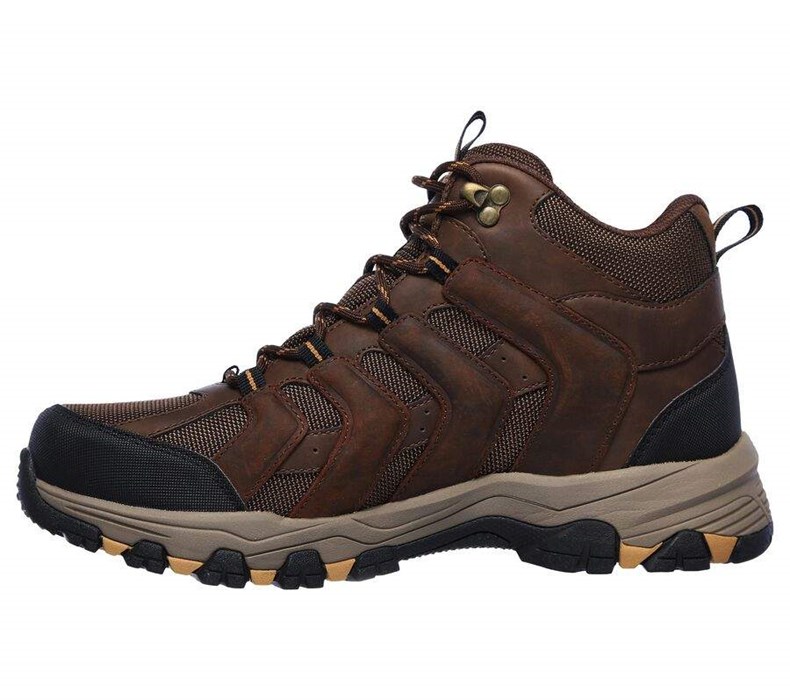 Pánské Trailové Boty Skechers Relaxed Fit: Selmen - Relodge Hnědé | UPCVHRO-34