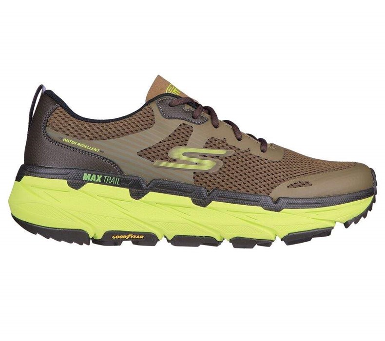 Pánské Trailové Běžecké Boty Skechers Max Cushioning Premier Trailové - Alltrack Olivy Zelené | EGTLKMZ-15