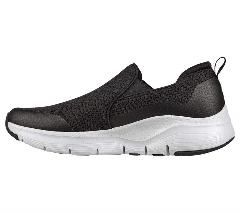 Pánské Trekové Boty Skechers Arch Fit - Banlin Černé Bílé | GHQDNZC-27