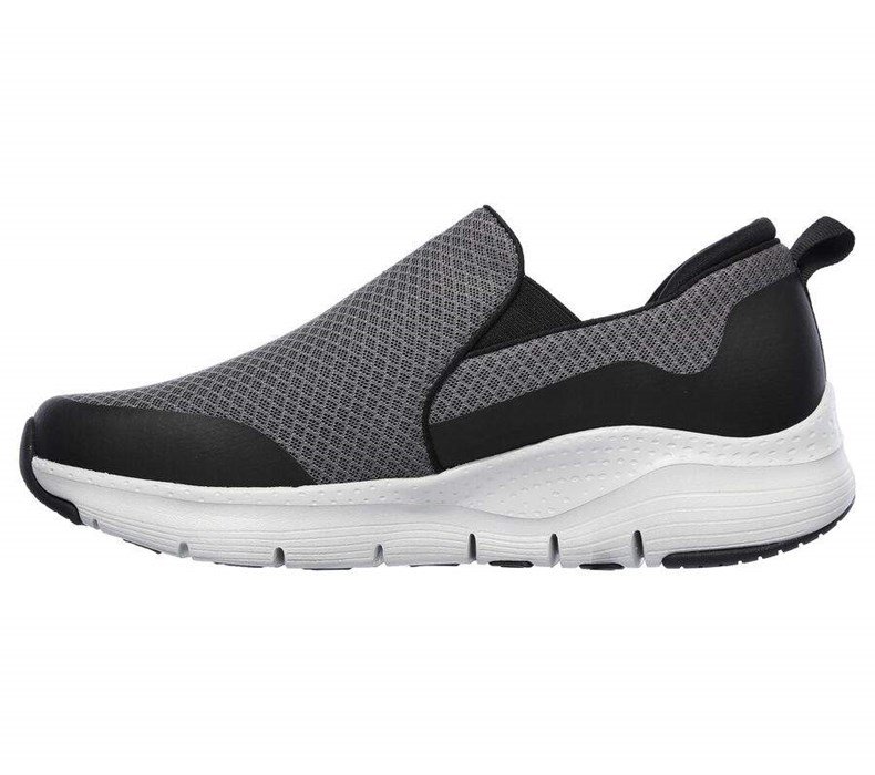 Pánské Trekové Boty Skechers Arch Fit - Banlin Šedé Černé | PFYSTJA-57