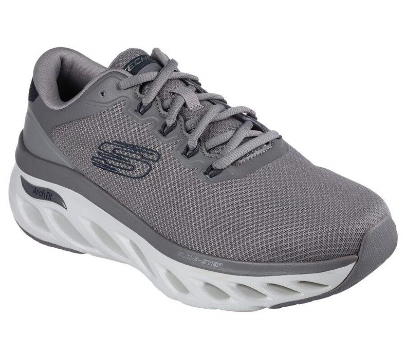 Pánské Trekové Boty Skechers Arch Fit Glide-Step - Highlighter Šedé | EDHBAXI-16