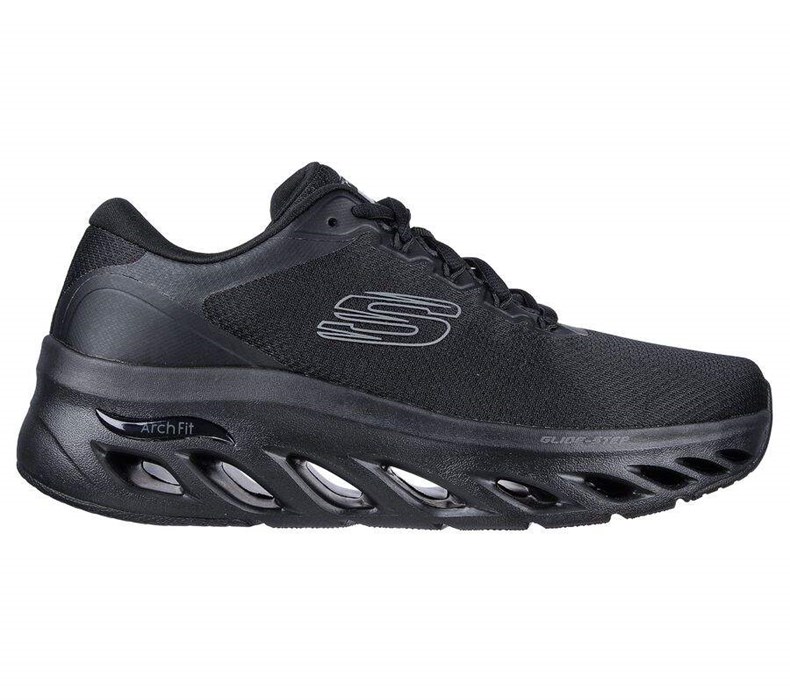 Pánské Trekové Boty Skechers Arch Fit Glide-Step - Highlighter Černé | ELWXPBA-18