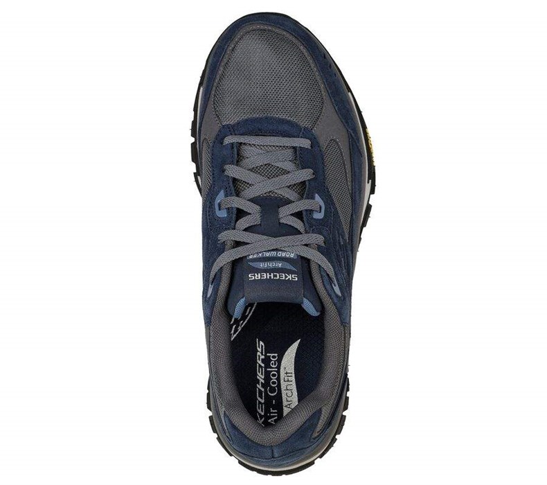 Pánské Trekové Boty Skechers Arch Fit Silniční Walker Tmavě Blankyt Šedé | PXVGKWD-53