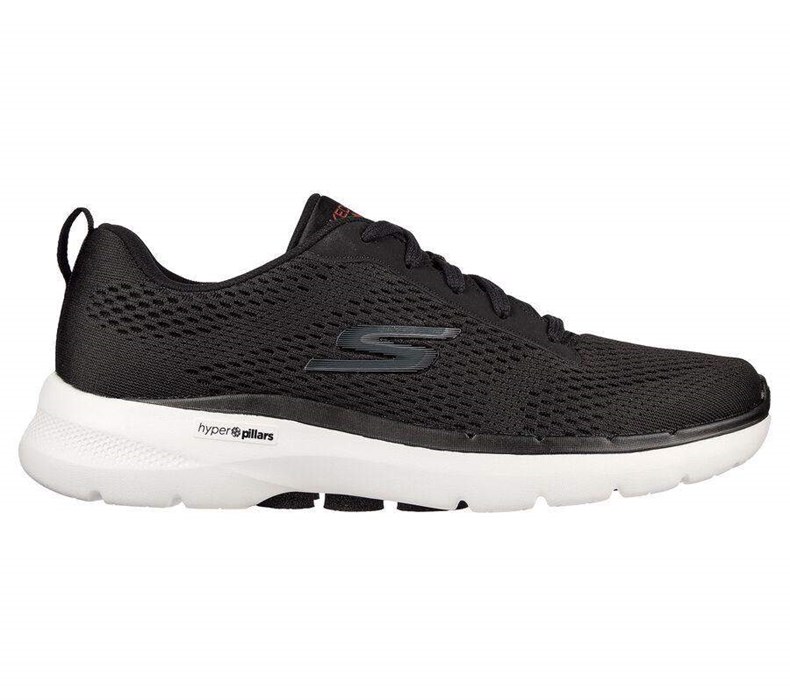 Pánské Trekové Boty Skechers GO WALK 6 - Avalo Černé | IZWYTBF-19