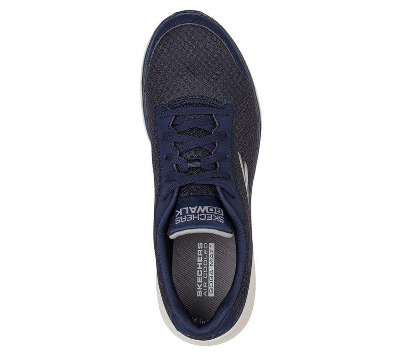 Pánské Trekové Boty Skechers GO WALK 6 - Roca Tmavě Blankyt | MIVPHXO-10