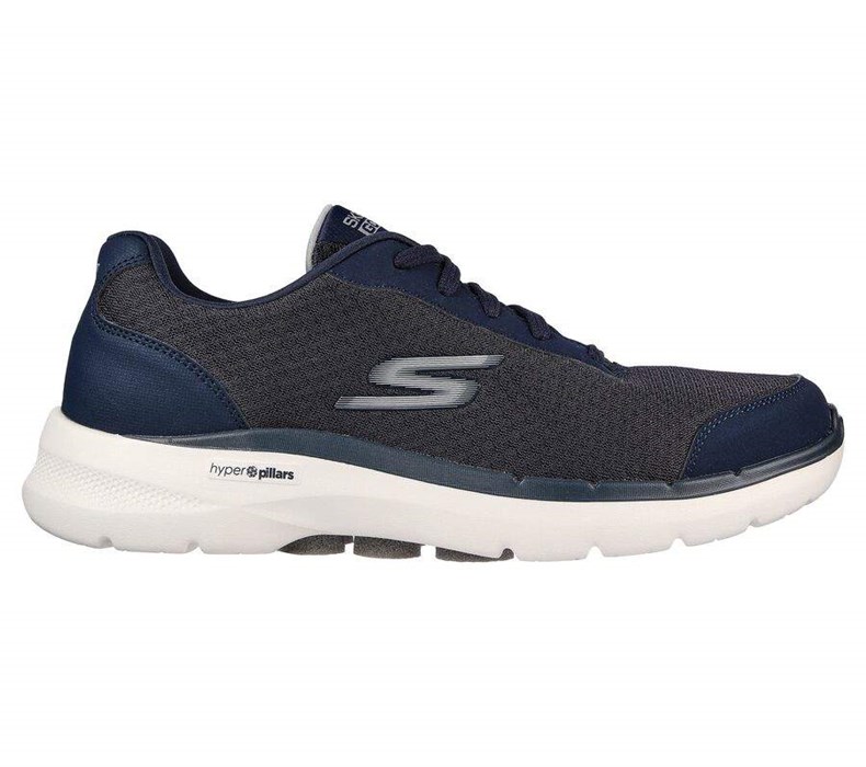 Pánské Trekové Boty Skechers GO WALK 6 - Roca Tmavě Blankyt | MIVPHXO-10