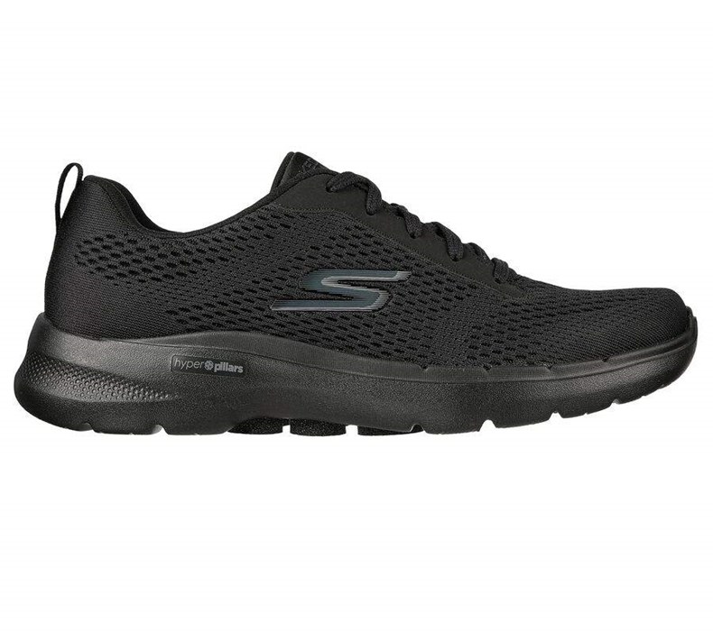 Pánské Trekové Boty Skechers GO WALK 6 - Avalo Černé | UTBICLK-82