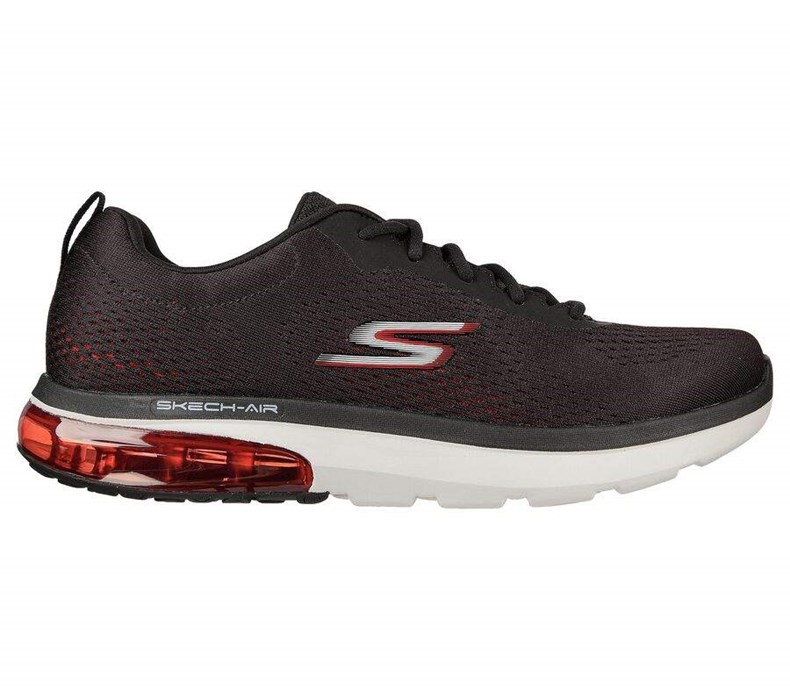 Pánské Trekové Boty Skechers GO WALK Air 2.0 - Enterprise Černé Červené | JUGFOTZ-63