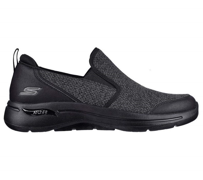 Pánské Trekové Boty Skechers GO WALK Arch Fit - Goodman Černé | GKTYSWA-70